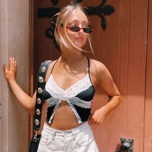 VERGE GIRL - Material Girl Top // BLACK